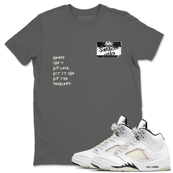 Sneakerhead Badge Sneaker Tee - Casual Unisex Cotton Sneaker T-Shirt To Match 5s SE Sail Jezsport.com