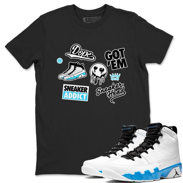 Sneakerhead Sticker Streetwear Brand Shirts To Match Jordans 9s Powder Blue Jezsport.com