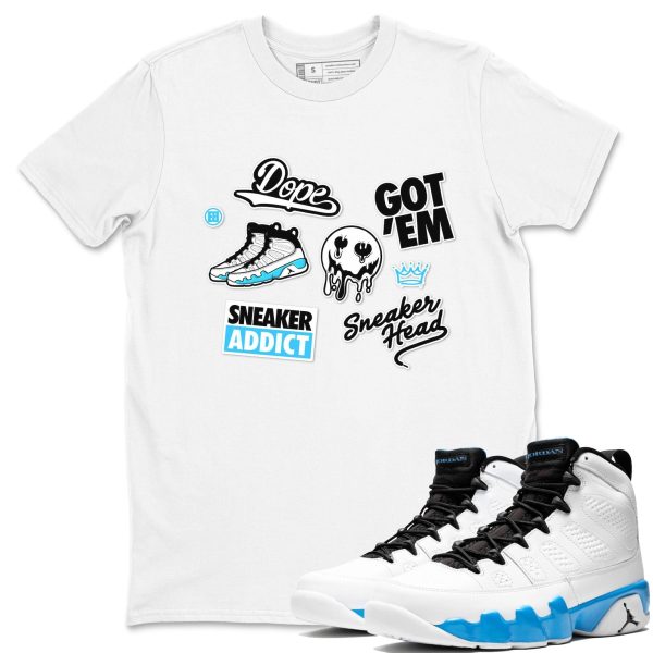 Sneakerhead Sticker Streetwear Brand Shirts To Match Jordans 9s Powder Blue Jezsport.com