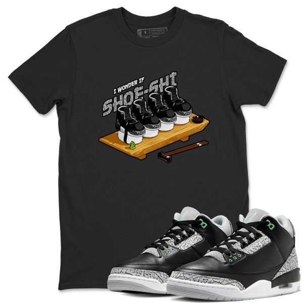 ShoeSneaker Tee - Jordansshi Sneaker Tee - Unisex Cotton Sneaker Shirts To Match Jordans 3s Green Glow Jezsport.com