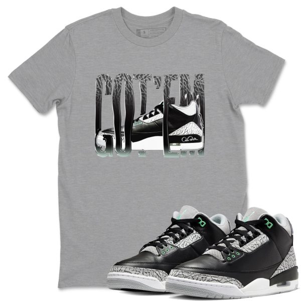 Wiggling Gotem Sneaker Tee - Unisex Cotton Sneaker Shirts To Match Jordans 3s Green Glow Jezsport.com