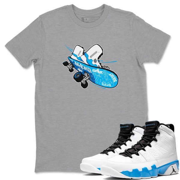 Skateboard Streetwear Shirts To Match Jordans 9s Powder Blue Jezsport.com