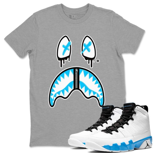 Shark Face Streetwear Shirts To Match Jordans 9s Powder Blue Jezsport.com