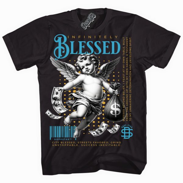 Aqua 5s DopeStar Shirt Infinitely Blessed Graphic Shirt Jezsport.com