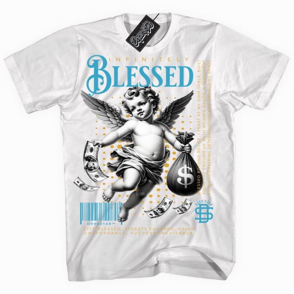 Aqua 5s DopeStar Shirt Infinitely Blessed Graphic Shirt Jezsport.com