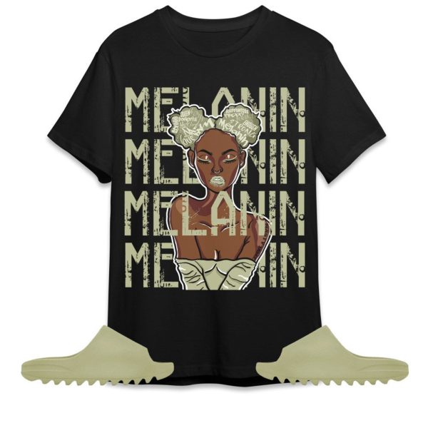 Yeezy Slide Resin Unisex Shirt, Melanin Girl, Shirt To Match Sneaker Jezsport.com