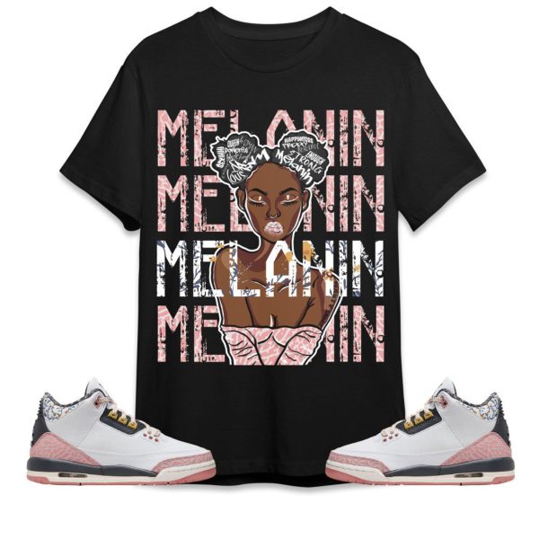 AJ 3 Red Stardust Unisex Shirt, Melanin Girl, Shirt To Match Sneaker Jezsport.com