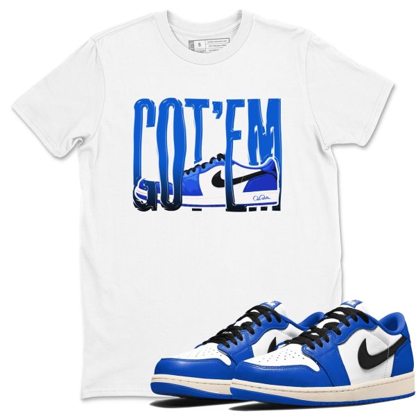 Wiggling Gotem Streetwear Brand Shirts To Match Jordans 1s Game Royal Jezsport.com