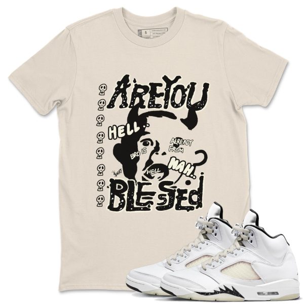 Are You Blessed Streetwear Brand Shirts To Match Jordans 5s Sail Jezsport.com