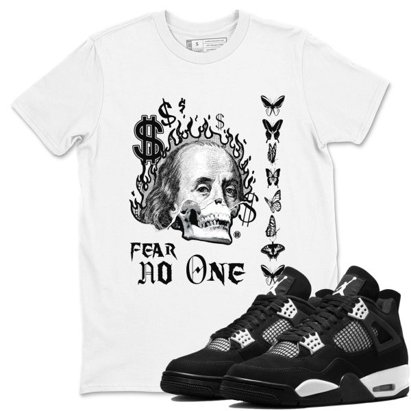 Fear No One Streetwear Brand Shirts To Match Jordans 4s White Thunder Jezsport.com