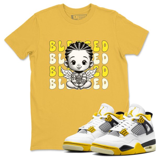 Blessed Streetwear Brand Shirts To Match Jordans 4s Vivid Sulfur Jezsport.com