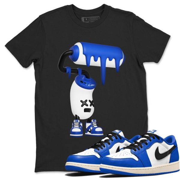 3D Paint Roller Streetwear Brand Shirts To Match Jordans 1s Game Royal Jezsport.com