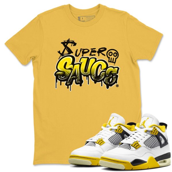 Super Sauce Streetwear Brand Shirts To Match Jordans 4s Vivid Sulfur Jezsport.com