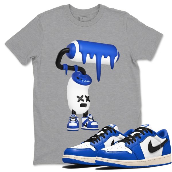 3D Paint Roller Streetwear Brand Shirts To Match Jordans 1s Game Royal Jezsport.com