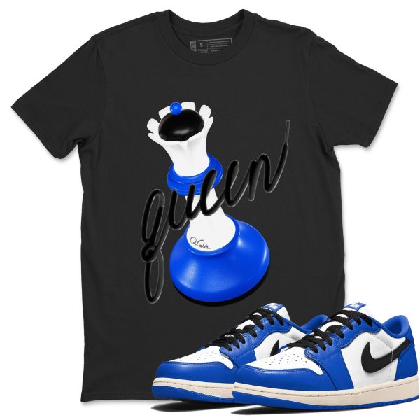 3D Queen Streetwear Brand Shirts To Match Jordans 1s Game Royal Jezsport.com