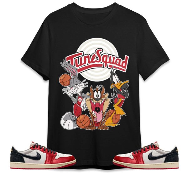 Tune Friends Unisex Tees AJ 1 Low OG Trophy Room streetwear cartoon 90s Tees, Outfit back to school,sneaker match Tees Jezsport.com