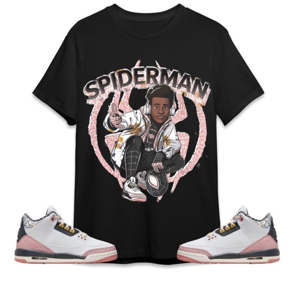 Spiderman Miles Unisex Tees AJ 3 Red Stardust streetwear cartoon 90s, Outfit back to school, Sneaker match Tees Jezsport.com