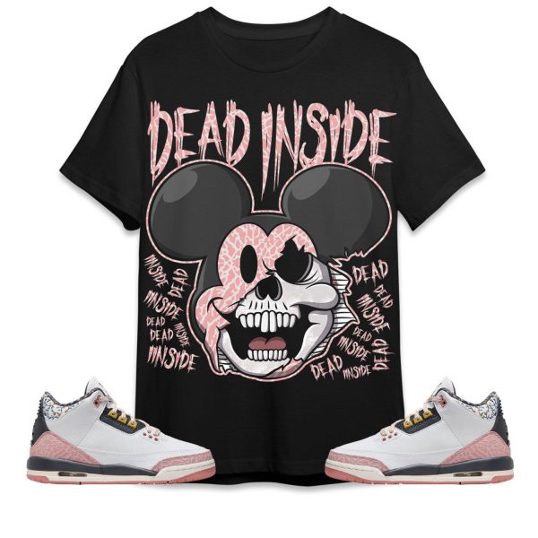 Mickey Horror Unisex Tees AJ 3 Red Stardust to match Sneaker, streetwear cartoon 90s Tees Outfit back to school graphic Tees Jezsport.com