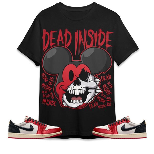 Mickey Horror Unisex Tees AJ 1 Low OG Trophy Room to match Sneaker, streetwear cartoon 90s Tees Outfit back to school Tees Jezsport.com