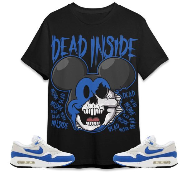 Mickey Horror Unisex Tees Air Max 1 86 Royal to match Sneaker, streetwear cartoon 90s Tees Outfit back to school graphic Tees Jezsport.com