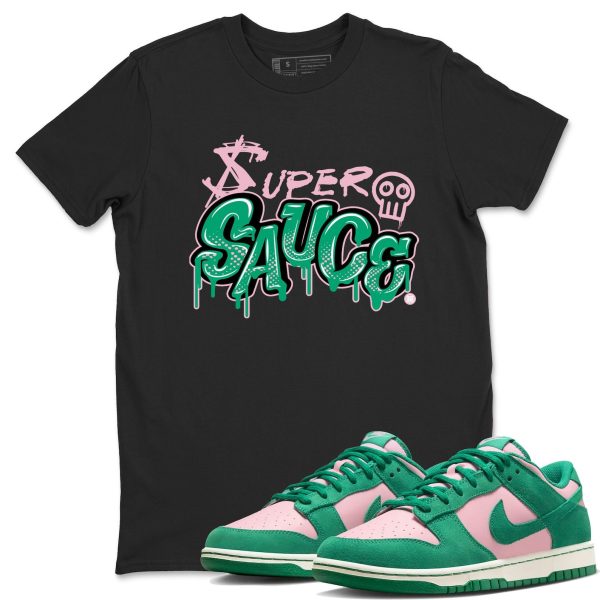 Super Sauce Unisex Crew Neck T-Shirt - Streetwear Brand Shirt To Match Dunks Medium Soft Pink Malachite Jezsport.com