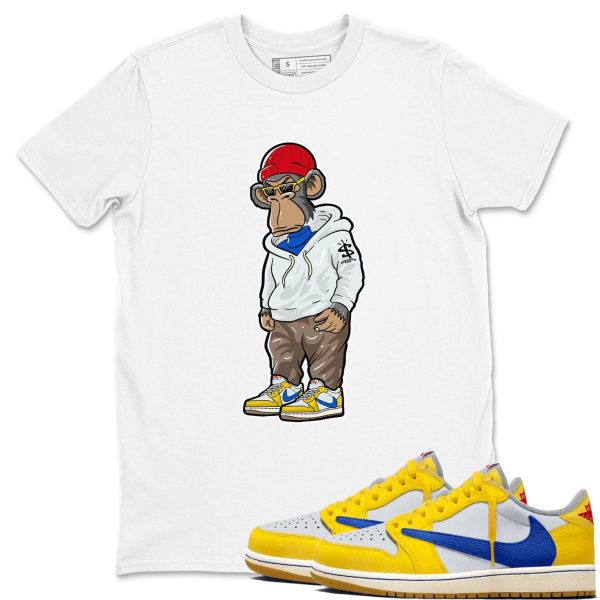 Sneakerhead Monkey Unisex Crew Neck T-Shirt - Streetwear Brand Shirt To Match 1s Canary Jezsport.com