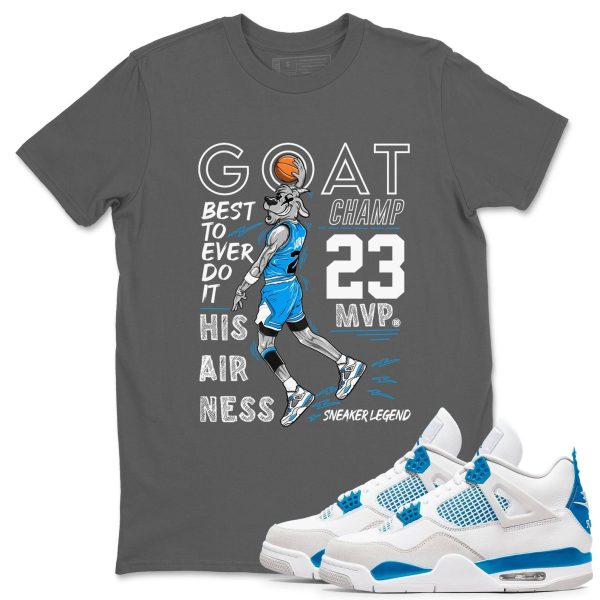 MVP Goat Unisex Crew Neck T-Shirt - Streetwear Brand Shirt To Match 4s Industrial Blue Jezsport.com