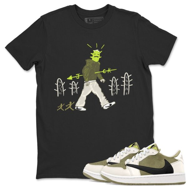 Cactus Man Unisex Crew Neck T-Shirt - Streetwear Brand Shirt To Match 1s Golf Olive Jezsport.com