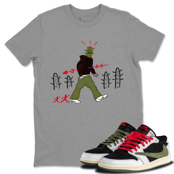 Cactus Man Unisex Crew Neck T-Shirt - Streetwear Brand Shirt To Match 1s Olive Jezsport.com