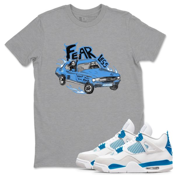 Fearless Car Unisex Crew Neck T-Shirt - Streetwear Brand Shirt To Match 4s Industrial Blue Jezsport.com