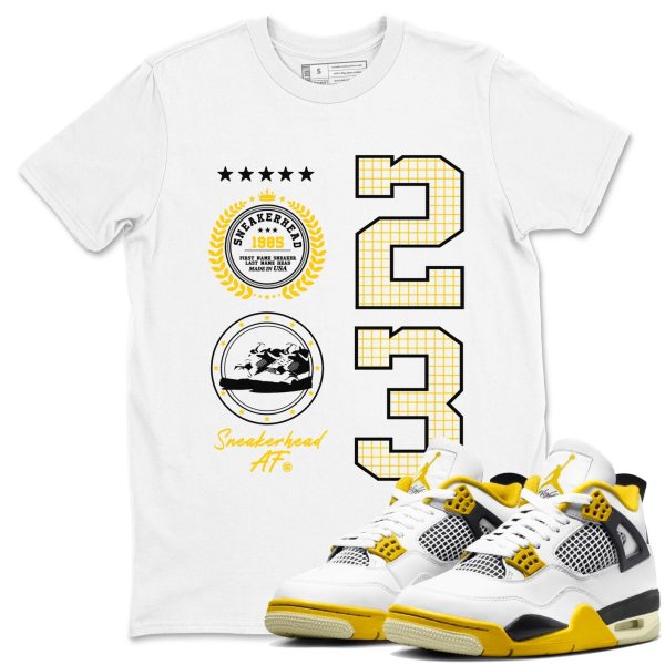 Sneaker Emblem Unisex Crew Neck T-Shirt - Streetwear Brand Shirt To Match 4s Vivid Sulfur Jezsport.com