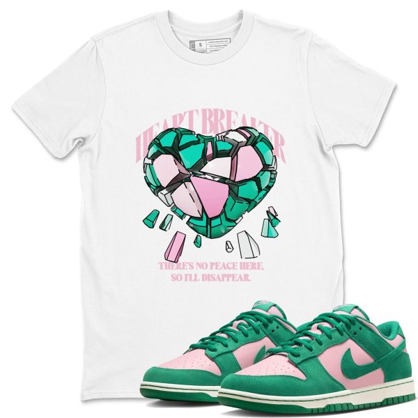 Heart Breaker Sneaker Tee - Casual Unisex Cotton Sneaker T-Shirt To Match Medium Soft Pink Malachite Jezsport.com