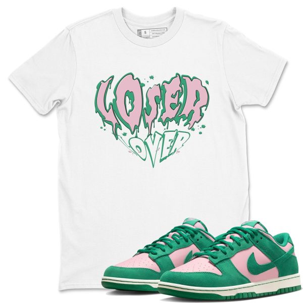 Melting Loser Lover Sneaker Tee - Casual Unisex Cotton Sneaker T-Shirt To Match Medium Soft Pink Malachite Jezsport.com