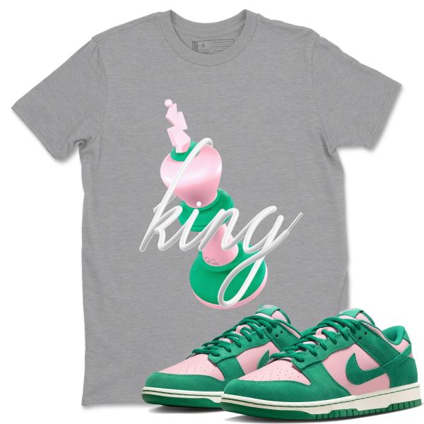 3D King Sneaker Tee - Casual Unisex Cotton Sneaker T-Shirt To Match Medium Soft Pink Malachite Jezsport.com