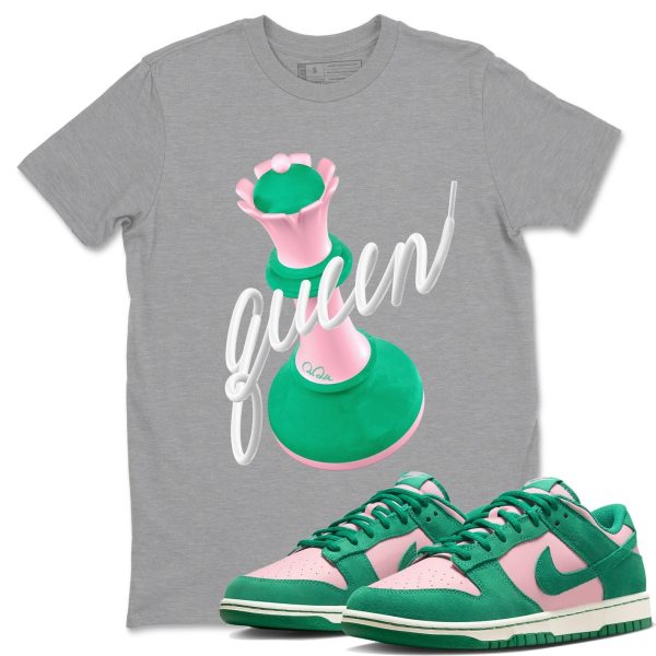 3D Queen Sneaker Tee - Casual Unisex Cotton Sneaker T-Shirt To Match Medium Soft Pink Malachite Jezsport.com