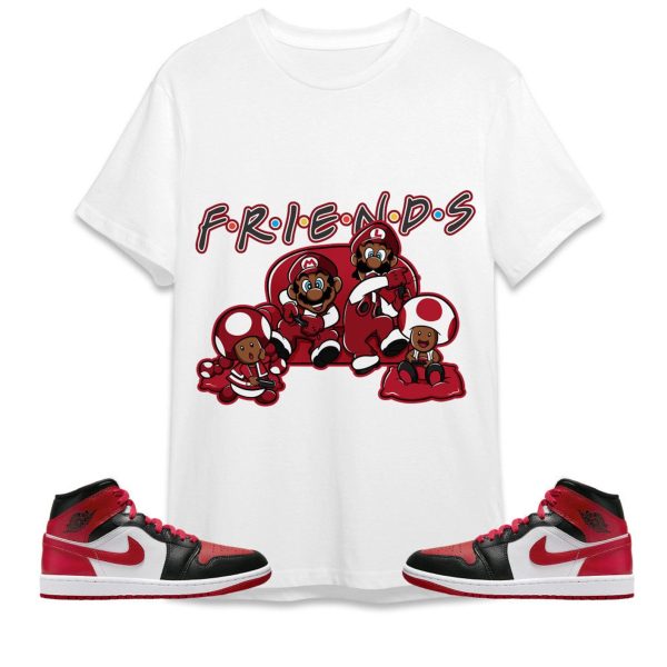 AJ 1 Mid Alternate Bred Toe Unisex Shirt, Bros MRO Friends, Shirt To Match Sneaker Jezsport.com