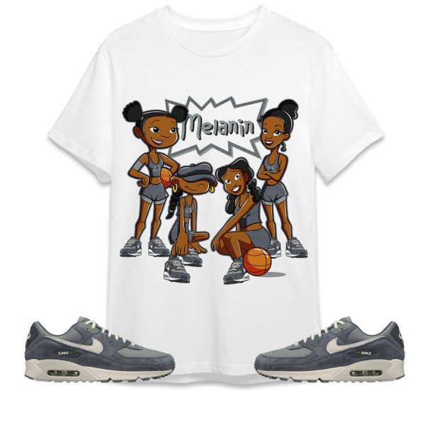 Air Max 90 Iron Grey Unisex Shirt, Basketball Melanin Team, Shirt To Match Sneaker Jezsport.com