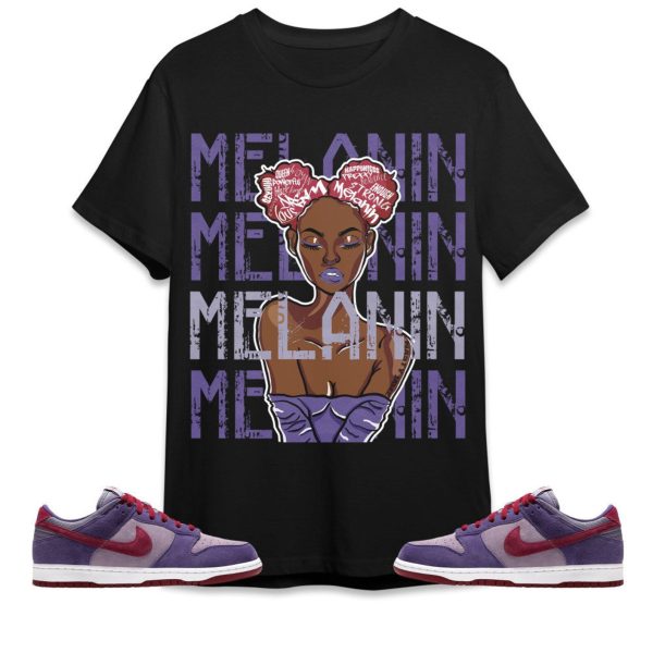 Dunk Low Plum Unisex Shirt, Melanin Girl, Shirt To Match Sneaker Jezsport.com