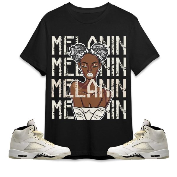 AJ 5 SE Sail Unisex Shirt, Melanin Girl, Shirt To Match Sneaker Jezsport.com