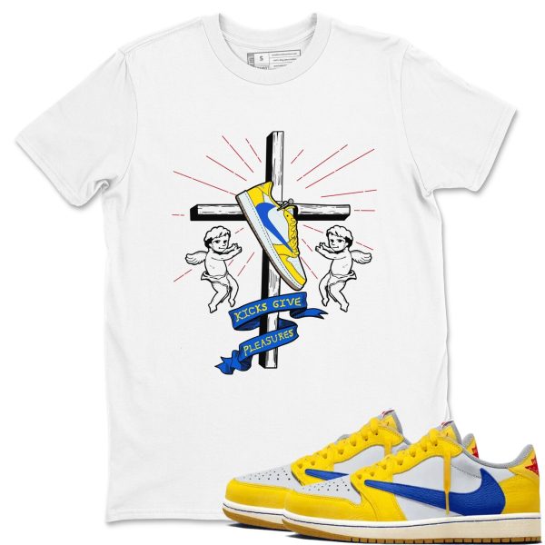 Kicks Give Pleasures - Sneaker Tees Shirts To Match Jordans 1s Travis Canary Jezsport.com