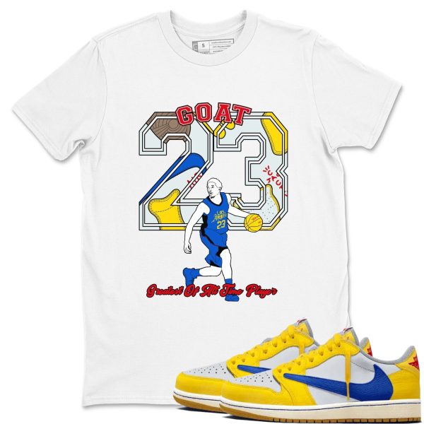 Goat Player - Sneaker Tees Shirts To Match Jordans 1s Canary Jezsport.com