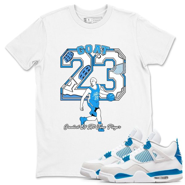 Goat Player - Sneaker Tees Shirts To Match Jordans 4s Industrial Blue Jezsport.com