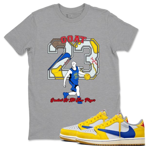 Goat Player - Sneaker Tees Shirts To Match Jordans 1s Canary Jezsport.com