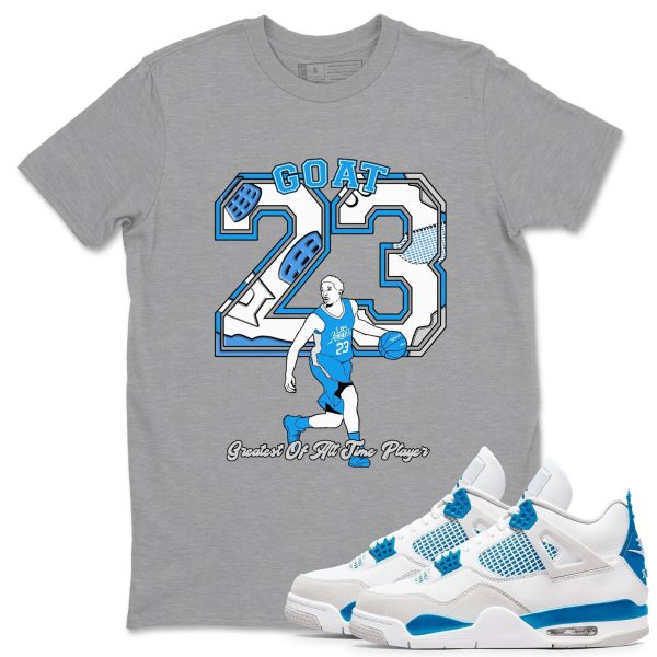 Goat Player - Sneaker Tees Shirts To Match Jordans 4s Industrial Blue Jezsport.com