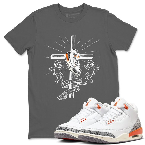 Kicks Give Pleasures - Sneaker Tees Shirts To Match Jordans 3s Georgia Peach Jezsport.com