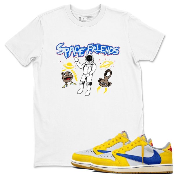 Space Friends - Sneaker Tees Shirts To Match Jordans 1s Travis Canary Jezsport.com