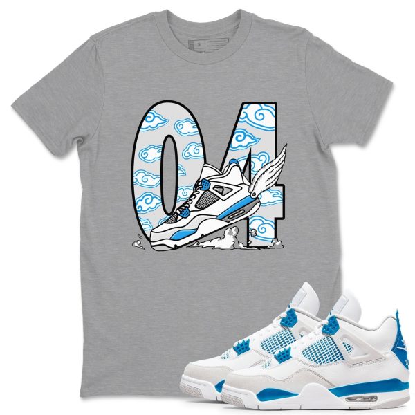 Fly To The Clouds - Sneaker Tees Shirts To Match Jordans 4s Industrial Blue Jezsport.com