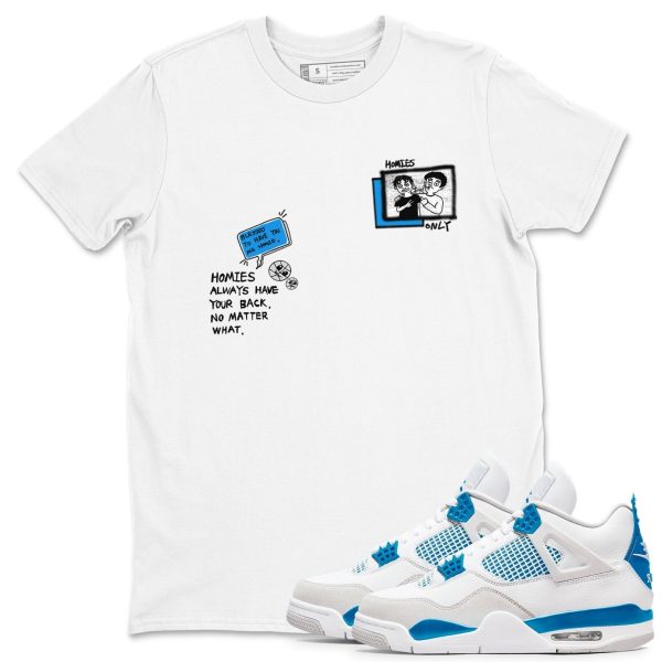 Homies Only - Sneaker Tees Shirts To Match Jordans 4s Industrial Blue Jezsport.com