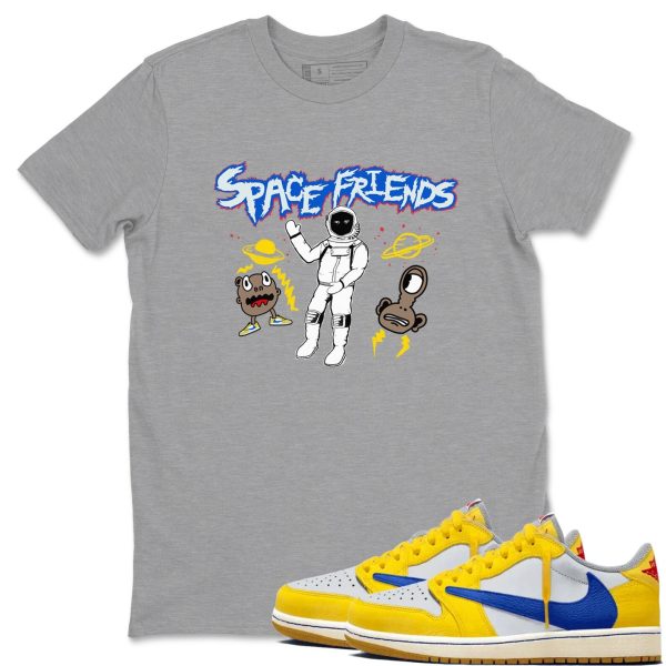 Space Friends - Sneaker Tees Shirts To Match Jordans 1s Travis Canary Jezsport.com