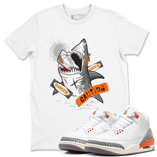 Dangerous Shark - Sneaker Tees Shirts To Match Jordans 3s Georgia Peach Jezsport.com